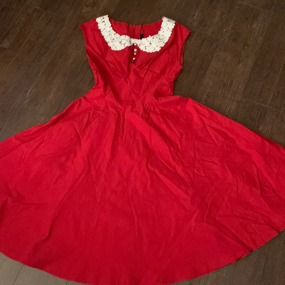 Women’s Miusol red dress 1950’s